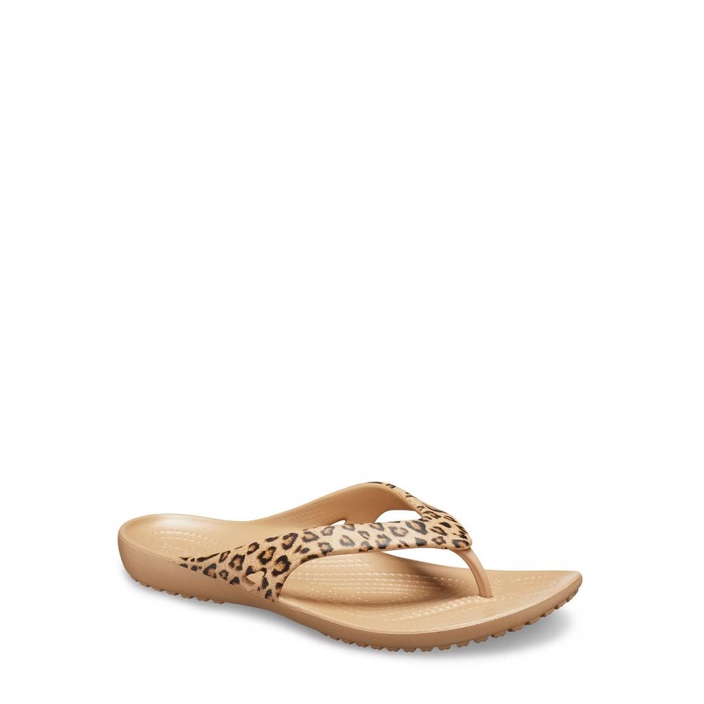New. Crocs Kadee Ii Leopard Print Flip Flop Sanda… - image 2
